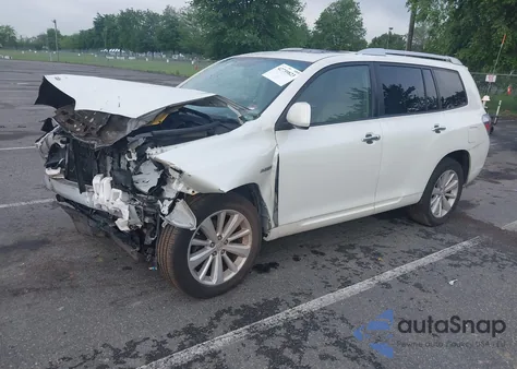 2010 Toyota Highlander Hybrid Limited V6 z USA, uszkodzony, nr VIN JTEJW3EHXA2046813